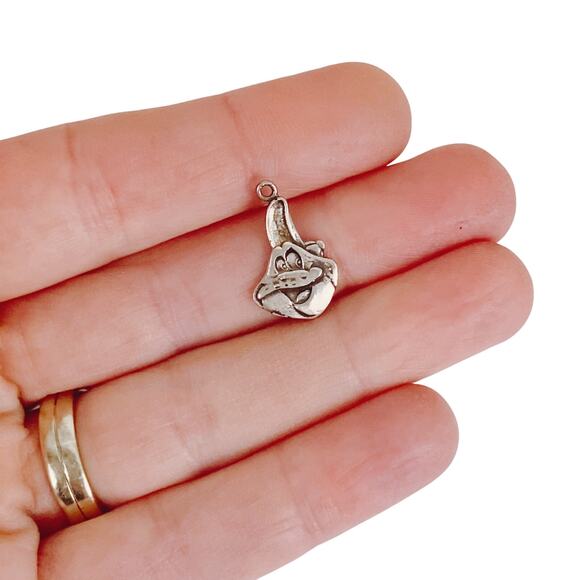 VTG Sterling Silver Digem Frog Pendant Charm Licensed Collectible Honey Smacks - Picture 2 of 10